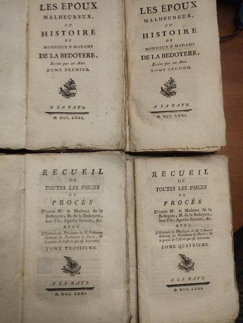 Baculard DArnaud, François Thomas - Les Époux malheureux,, Antiek en Kunst, Antiek | Boeken en Manuscripten