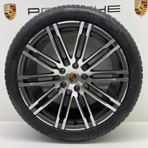 Porsche Cayenne ORIGINELE 21 Turbo III met winterbanden 8MM, Auto-onderdelen, Banden en Velgen, 21 inch, 295 mm, Personenwagen
