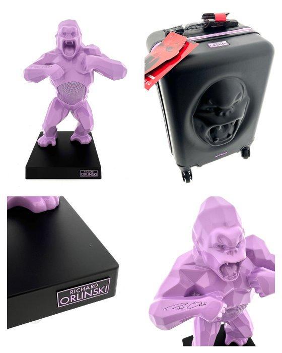 Richard Orlinski (1966) - KiwiKong (Lila) AND Trolley - NO, Antiquités & Art, Art | Objets design