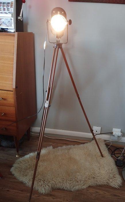 Lampadaire trépied (2) - Bois, Antiek en Kunst, Antiek | Wandborden en Tegels