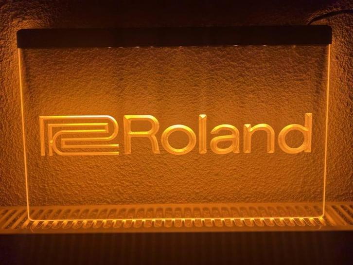 Roland neon bord lamp LED  verlichting reclame lichtbak, Huis en Inrichting, Lampen | Overige, Nieuw, Verzenden