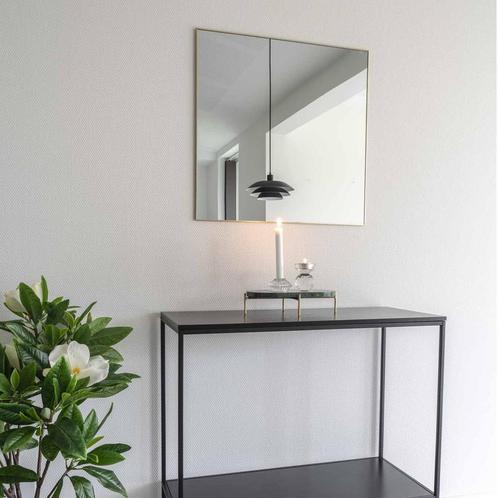 Spiegel goud | vierkant | wandspiegel, Huis en Inrichting, Woonaccessoires | Spiegels, Nieuw, Minder dan 50 cm, Vierkant, Minder dan 100 cm
