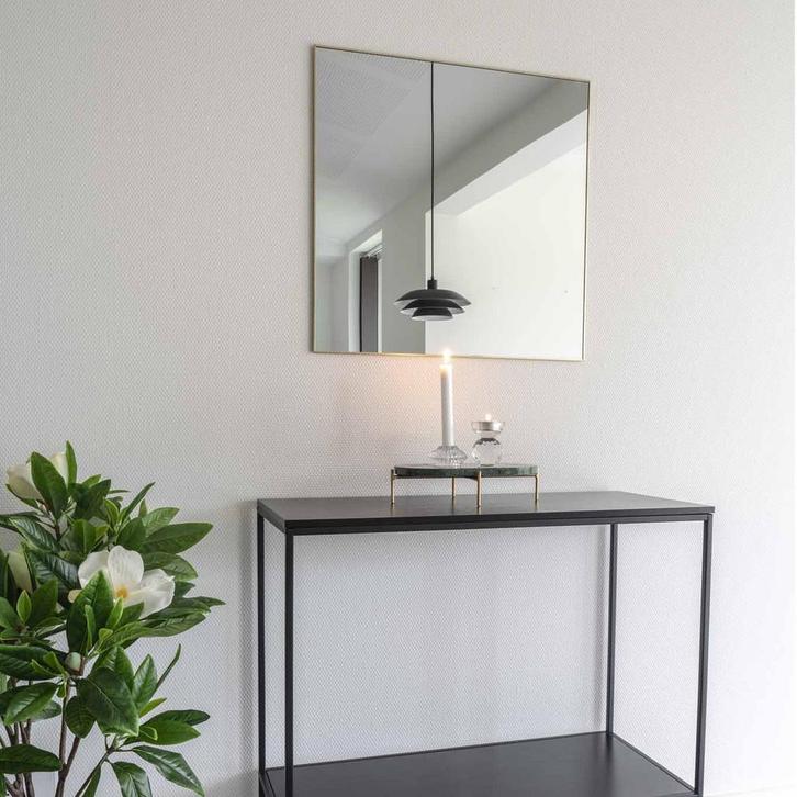 Spiegel goud | vierkant | wandspiegel, Huis en Inrichting, Woonaccessoires | Spiegels, Nieuw, Minder dan 50 cm, Vierkant, Minder dan 100 cm