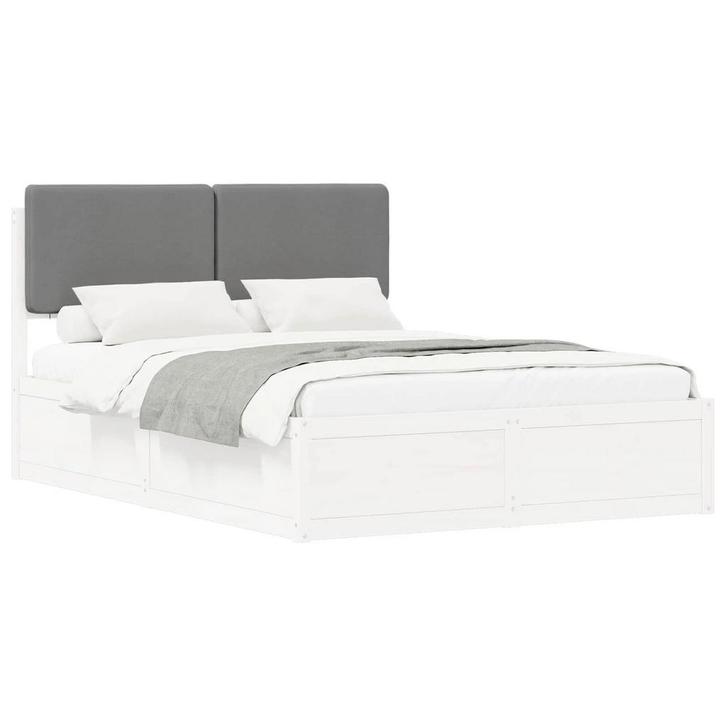 Bedframe 90x190cm Lichtgrijs | Retour Deal | 35% Korting, Huis en Inrichting, Slaapkamer | Bedden, 90 cm, Overige maten, Grijs