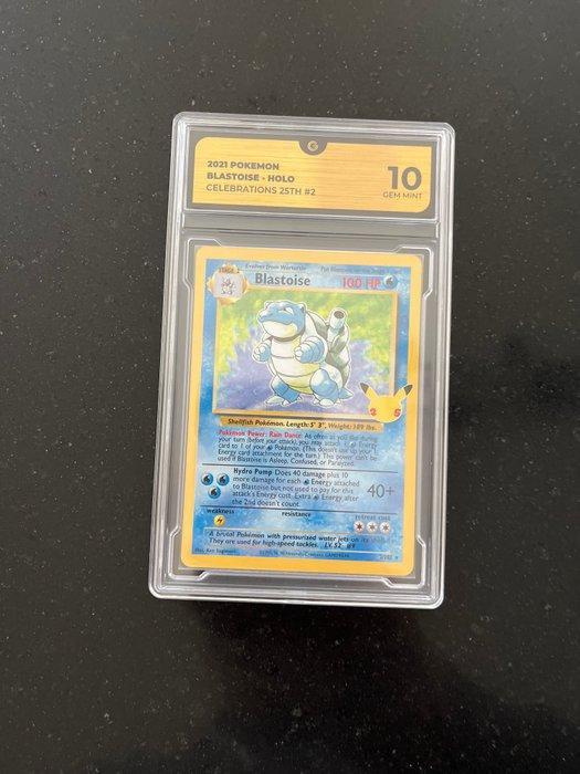 Pokémon - 1 Graded card - Blastoise #2 Foil - GG 10 -, Hobby & Loisirs créatifs, Jeux de cartes à collectionner | Pokémon