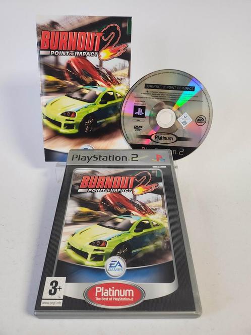Burnout 2: Point of Impact Platinum Playstation 2, Games en Spelcomputers, Games | Sony PlayStation 2, Zo goed als nieuw, Ophalen of Verzenden