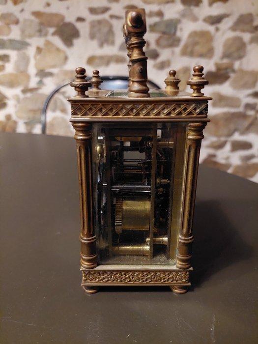 Rijtuigklok, Wekker - Messing - 1910-1920, Antiek en Kunst, Antiek | Klokken