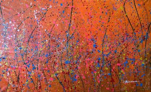 Anastasiya Tumanova - Ton baiser floral.-XXL, Antiek en Kunst, Kunst | Schilderijen | Modern