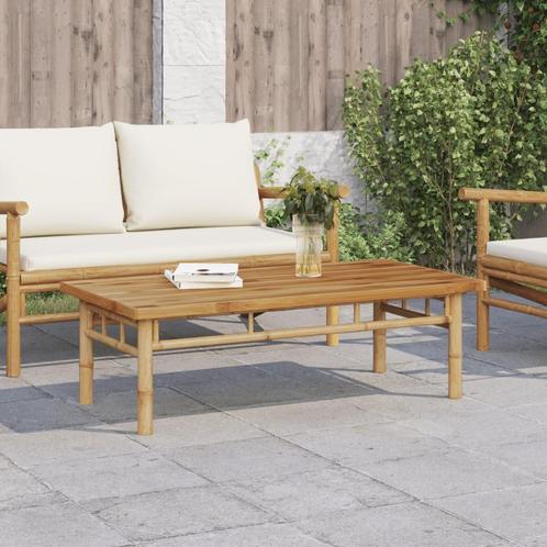 vidaXL Salontafel 110x55x35 cm bamboe, Huis en Inrichting, Tafels | Salontafels, Nieuw, Verzenden