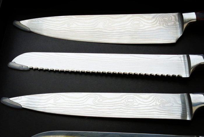 Shinrai - 7 Piece professional knives set - Stainless Steel, Antiek en Kunst, Antiek | Keukengerei