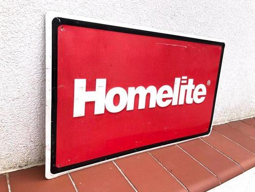 Rare HOMELITE Chain Saws - Reclamebord - Vintage origineel, Antiek en Kunst, Antiek | Wandborden en Tegels