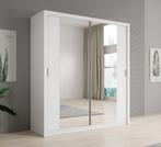 Kledingkast wit - 200x62x215 -Garderobekast met schuifdeuren, Huis en Inrichting, Kasten | Overige, Verzenden, Nieuw