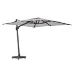 Suns Palmoli parasol 300 x 300 cm carbon light grey |, Tuin en Terras, Tuinsets en Loungesets, Nieuw