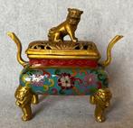 Wierookbrander - Brons, Cloisonné - China - Eind 20e eeuw, Antiek en Kunst