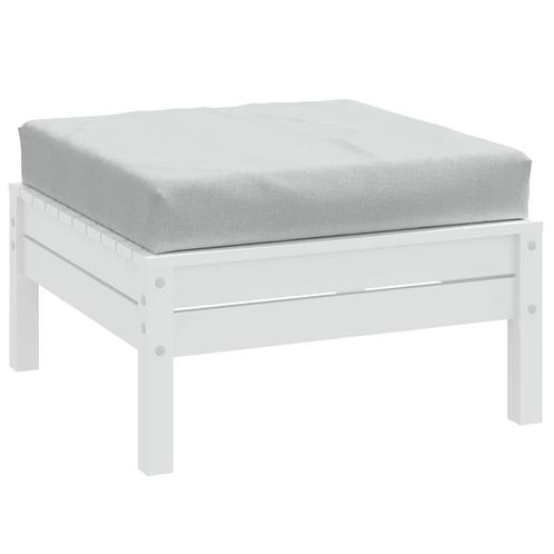 vidaXL Palletkussen 60x60x9,5 cm stof gemêleerd lichtgrijs, Huis en Inrichting, Woonaccessoires | Kussens, Nieuw, Verzenden