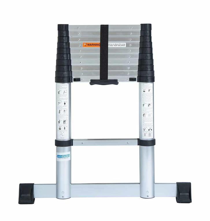 Greybrand Telescoopladder 3,20 meter softclose, Doe-het-zelf en Bouw, Ladders en Trappen, Nieuw, Verzenden