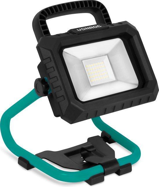 2dekans | VONROC Accu Bouwlamp 20V - LED - 20W – 2 standen:, Doe-het-zelf en Bouw, Gereedschap | Overige machines, Ophalen of Verzenden
