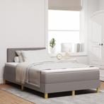 vidaXL Box Spring Bed met Matras & LED Taupe 120x200 cm Stof, Verzenden, Nieuw