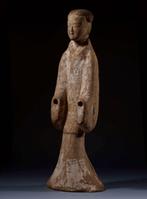 Oud-Chinees Terracotta Enorm Lady Court - 66 cm