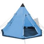 vidaXL Tent 4-persoons blauw, Caravanes & Camping, Tentes