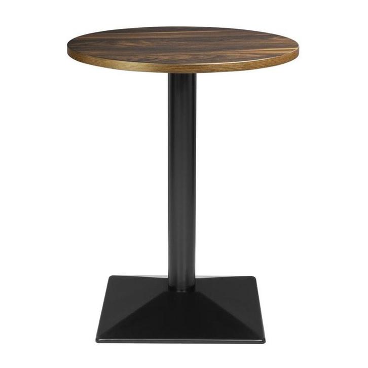 Tafel | Kunststof/Staal | Houtlook Blad | Zwart Frame |, Zakelijke goederen, Horeca | Keukenapparatuur, Nieuw in verpakking, Verzenden