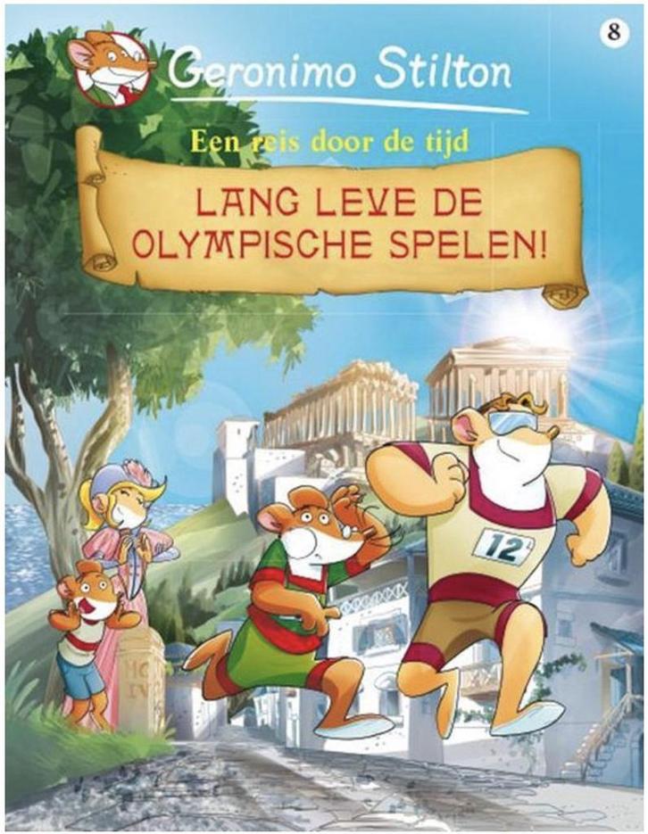 Geronimo Stilton strip - Lang leve de Olympische Spelen, Boeken, Stripverhalen, Zo goed als nieuw, Verzenden