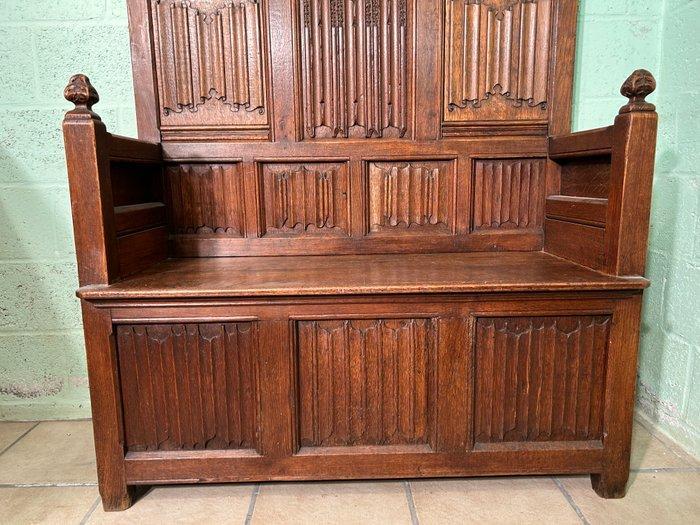 Neo-gotische kerkbank. - Kast - Eik, Antiek en Kunst, Kunst | Niet-Westerse kunst