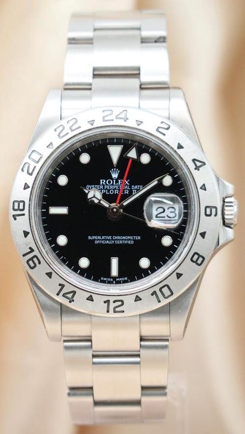Rolex Explorer II 16570 uit 2004, Handtassen en Accessoires, Horloges | Heren, Verzenden