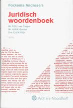 Fockema Andreaes Juridisch Woordenboek 9789001202873, Verzenden, Zo goed als nieuw, R.D.J. van Caspel