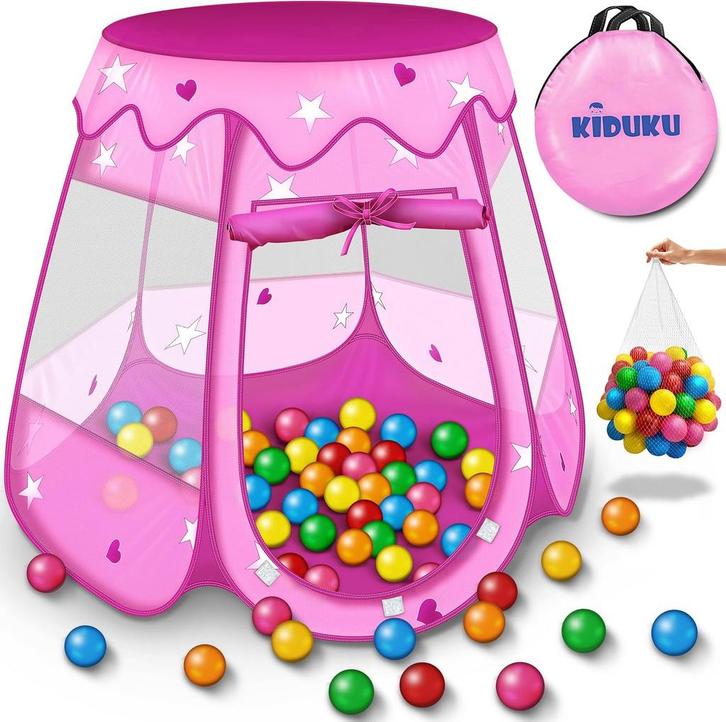 Speeltent - Kindertent - Speelhuisje - Roze - KIDUKU®, Kinderen en Baby's, Speelgoed | Speeltenten, Nieuw, Verzenden