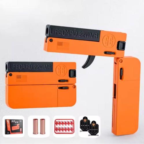 Lifecard Vouwbaar Soft Bullet Pistool - Speelgoed Shell, Kinderen en Baby's, Speelgoed | Overig, Nieuw, Verzenden