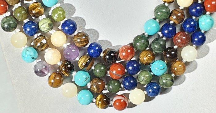 Amethist, lapis lazuli, aquamarijn, jaspis rood, tijgeroog, Verzamelen, Mineralen en Fossielen