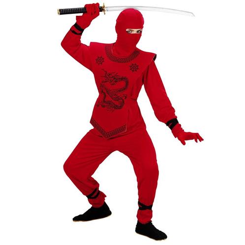 Ninja Kostuum Rood Jongen, Kinderen en Baby's, Carnavalskleding en Verkleedspullen, Nieuw, Verzenden