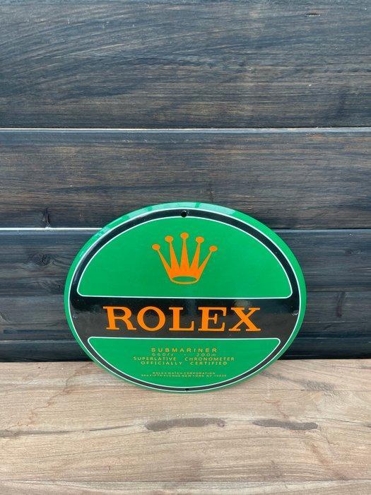 Vintage Emaillen Rolex Submariner Reclamebord - Vintage, Antiek en Kunst, Antiek | Wandborden en Tegels