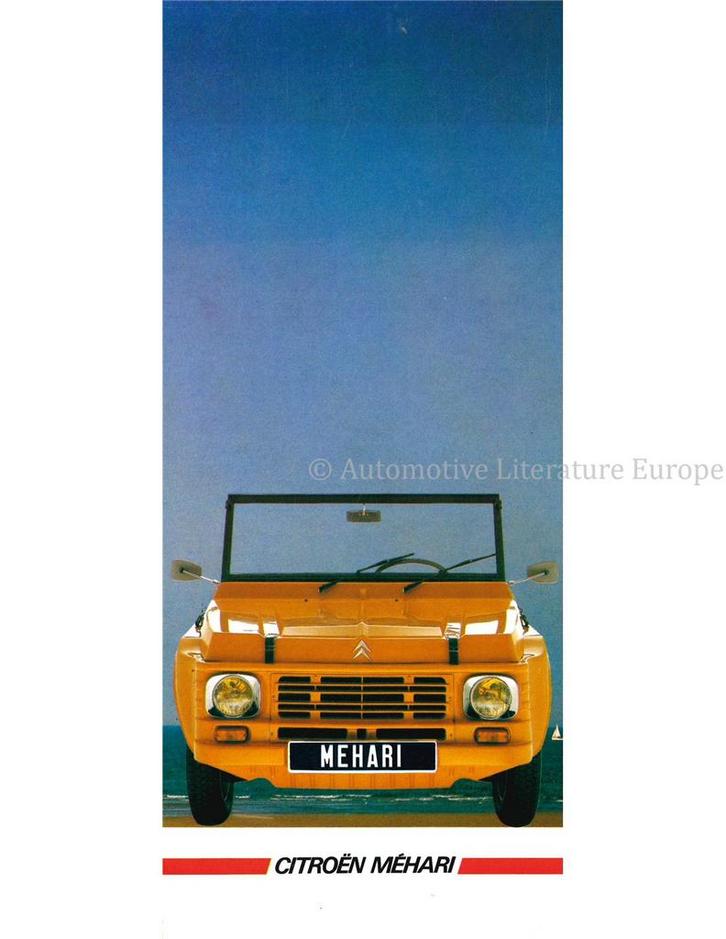 1986 CITROEN MEHARI BROCHURE FRANS, Boeken, Auto's | Folders en Tijdschriften