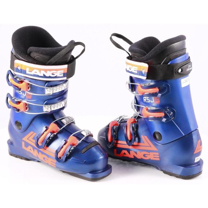 33 34 40,5 41 kinder skischoenen LANGE RSJ 60 RTL 2024, dark, Sport en Fitness, Skiën en Langlaufen, Ski, Schoenen, Gebruikt, Overige merken