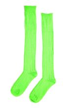 Sokken Neon Groen Gebreid 39 40 41 42 43 44 45 46 Dames Here, Ophalen of Verzenden, Nieuw