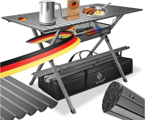 KESSER® Campingtafel Opvouwbaar - Verstelbaar - 145x70 cm -, Huis en Inrichting, Woonaccessoires | Overige, Verzenden
