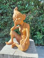 Beeld, metal dreaming garden gnome - 38 cm - Gietijzer, Antiek en Kunst