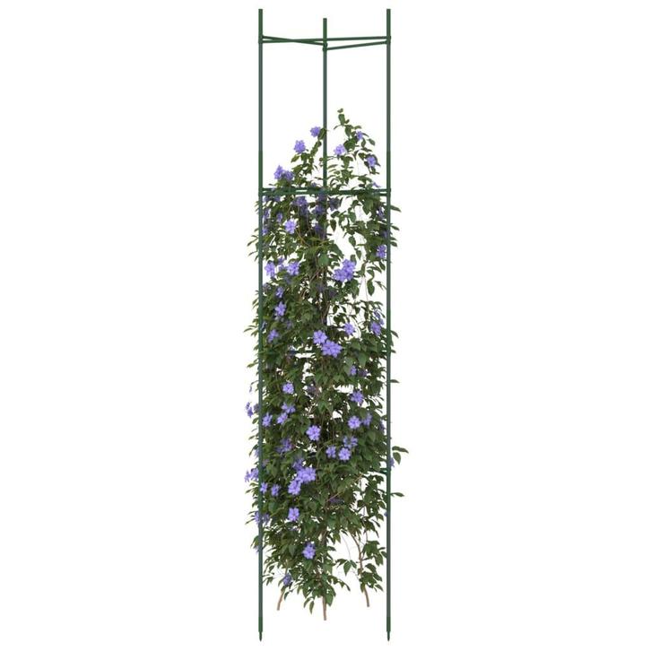 vidaXL Tomatenkooi 8 st 154 cm staal en polypropeen, Tuin en Terras, Bloembakken en Plantenbakken, Nieuw, Verzenden