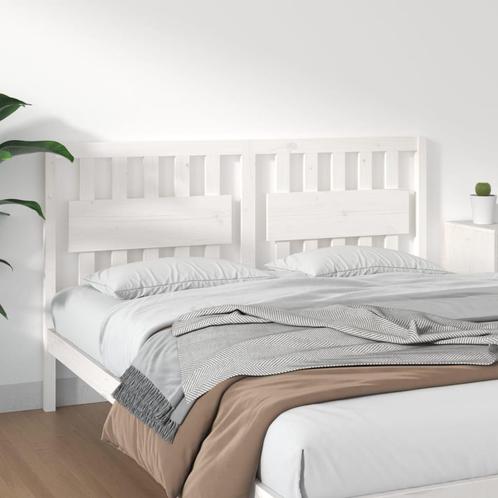 vidaXL Tête de lit Blanc 165,5x4x100 cm Bois massif de, Maison & Meubles, Chambre à coucher | Lits, Neuf, Envoi
