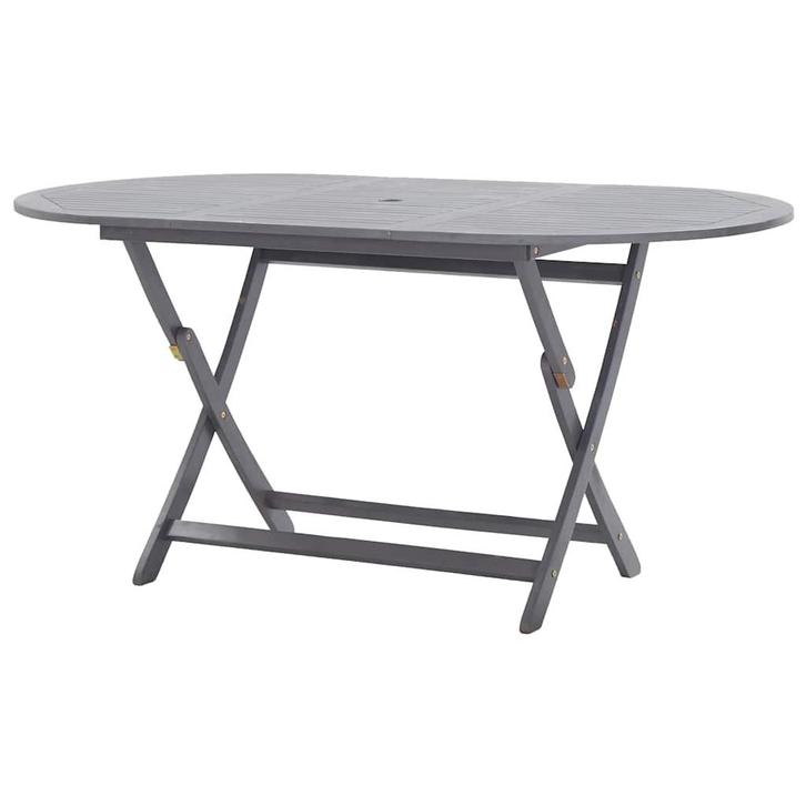 vidaXL Tuintafel inklapbaar 160x85x75 cm massief acaciahout, Tuin en Terras, Tuintafels, Nieuw, Verzenden