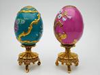 Œuf Fabergé - 2 œufs de la maison Fabergé - Porcelaine
