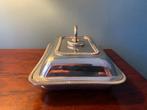 Schaal - Verzilverd nikkel - Serveerschaal met deksel, Antiek en Kunst
