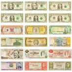 Wereld. - 18 banknotes - various dates  (Zonder