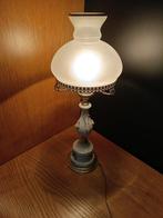 Tafellamp - .800 zilver, Glas, Porselein