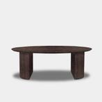 Tafel Ovaal Eikenhout  Half Rond  200x100, Huis en Inrichting, Nieuw