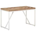 vidaXL Eettafel 120x60x76 cm massief acaciahout en mangohout, Huis en Inrichting, Verzenden, Nieuw