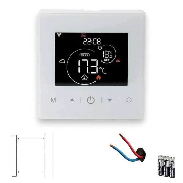 Wifi Opbouw Thermostaat met Touchscreen voor C.V. Installati, Bricolage & Construction, Thermostats, Envoi