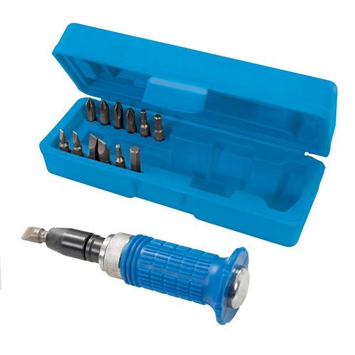 SILVERLINE Slagschroevendraaier met soft grip en bitjes, Doe-het-zelf en Bouw, Gereedschap | Handgereedschap, Nieuw, Ophalen of Verzenden